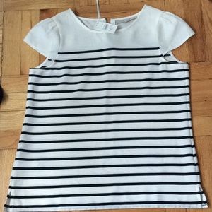 NWT LOFT Striped Cap Sleeve blouse size s